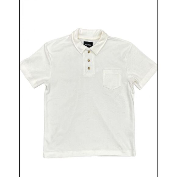 Howlin' Off-White Mr. Fantasy Polo, $175 Med G39 - Picture 1 of 8